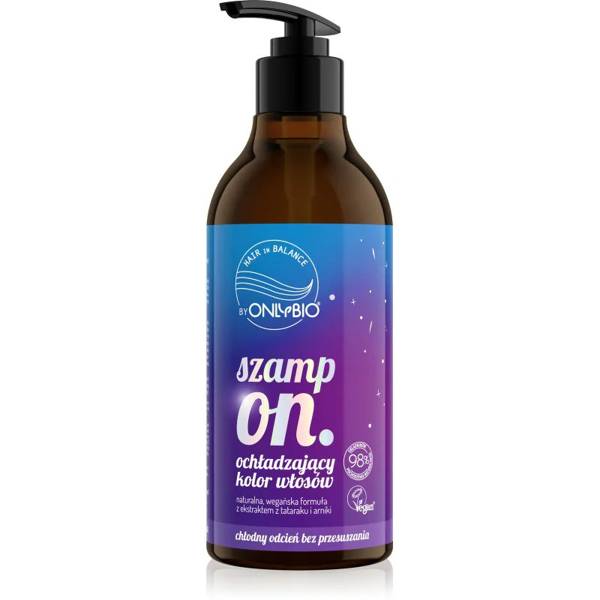 OnlyBio Hair in Balance Szampon Ochładzający Kolor Włosów Vegan 400ml