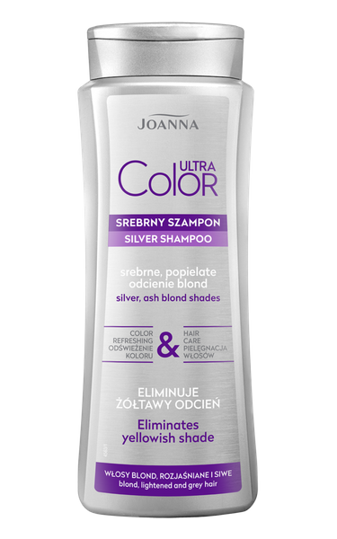 Joanna Ultra Color Srebrny Szampon Srebrne Popielate Odcienie Blondu 200ml