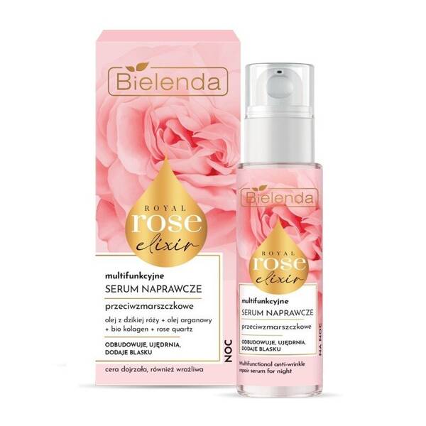 Bielenda Royal Rose Elixir Multifunkcyjne Przeciwzmarszczkowe Serum Naprawcze dla Skóry Dojrzałej i Wrażliwej 30ml