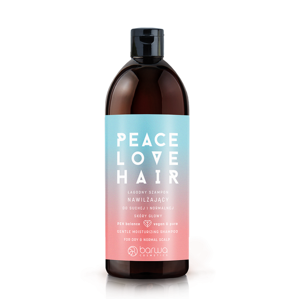 Barwa Peace Love Hair Łagodny Szampon Nawilżający dla Suchej i Normalnej Skóry Głowy 480ml